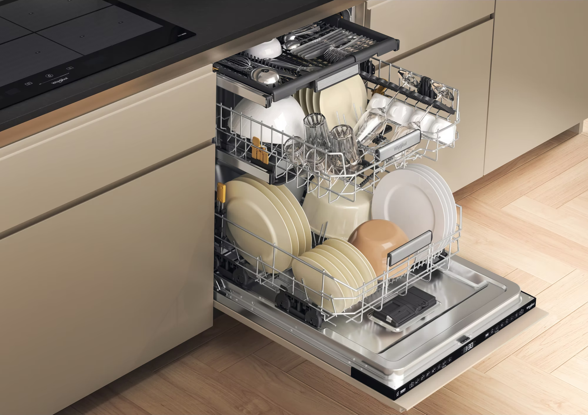 WHIRLPOOL vaatwasser volledig integreerbaar - WH7IA15AM3LS0