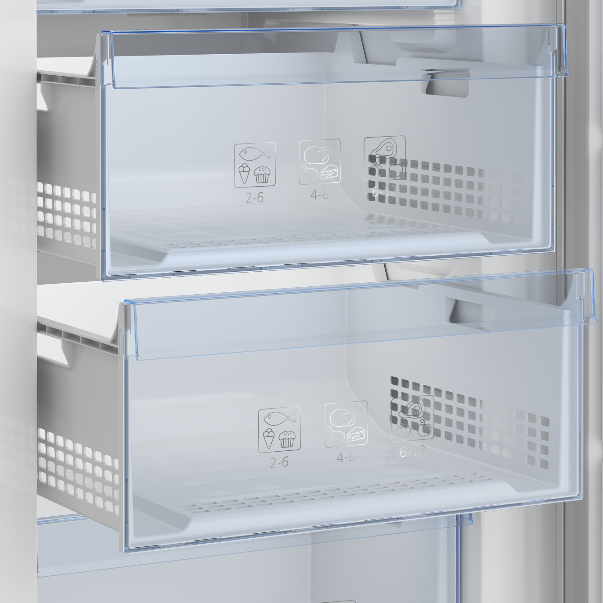 BEKO vrijstaande vriezer - 192cm - RFNE448E45W