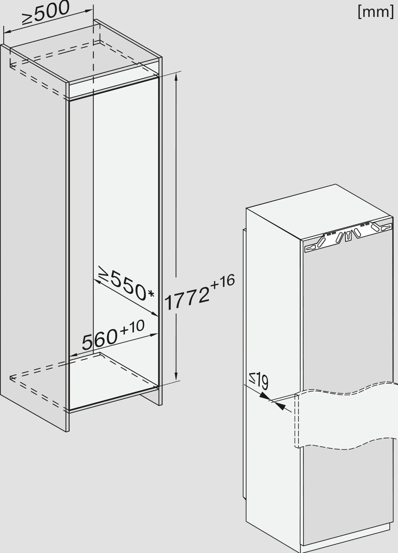 MIELE koelkast met vriesvak - 177cm - K7748D