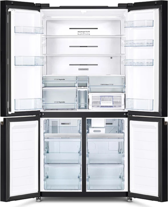 HITACHI Side-by-side zwart 596 l - R-WB640VRU0-1GBK