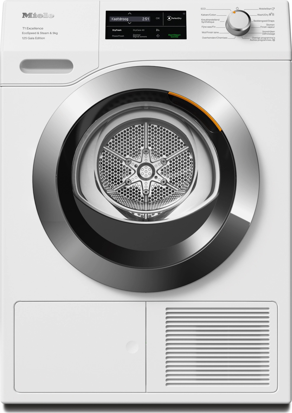 MIELE CHROME EDITION Droogkast 9 kg - TEL695WP