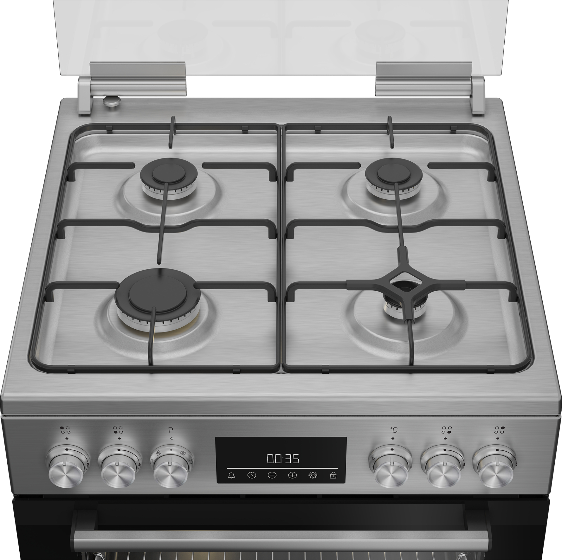 BEKO fornuis met gaskookplaat - 60cm - FBM62330DXS