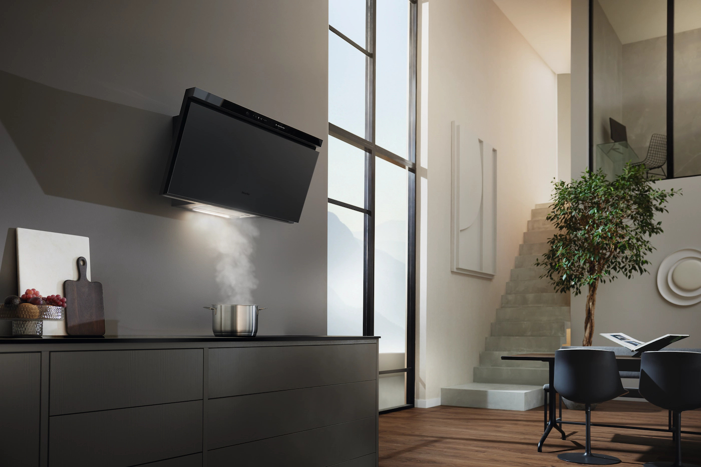MIELE headfree dampkap - 88cm - DAH4980OBSW/MATT