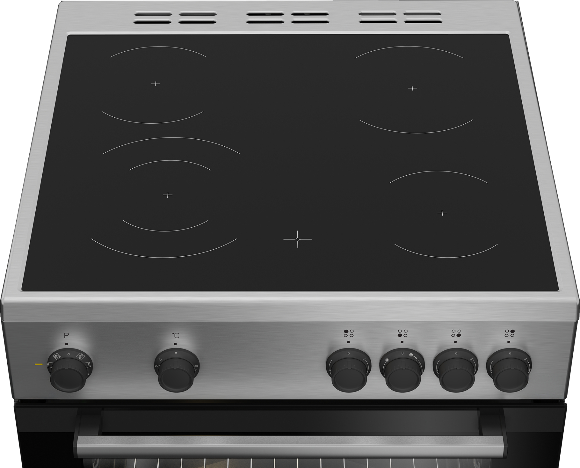 BEKO fornuis met electrische kookplaat - 60cm - FBM6701X