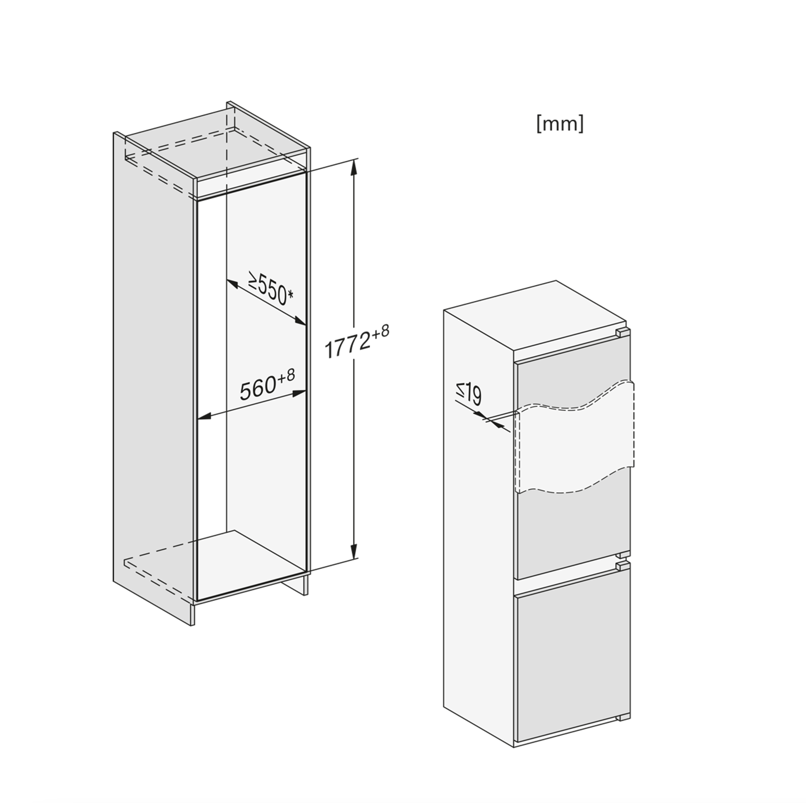 MIELE Inbouw koel-vriescombinatie - KD7714EACTIVE