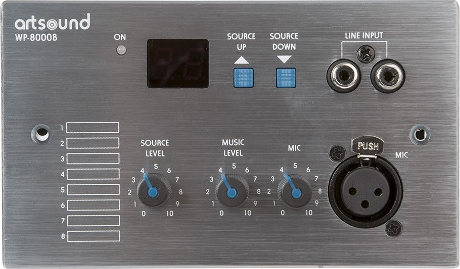 ARTSOUND bediening - WP-8000B