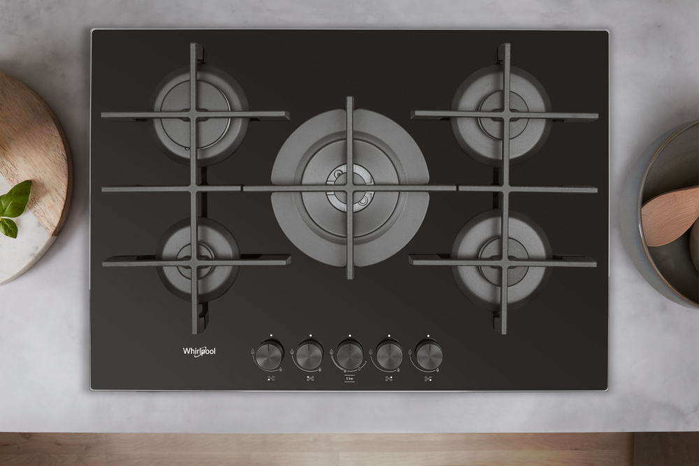 WHIRLPOOL gaskookplaat - 73cm - GOWL728NB