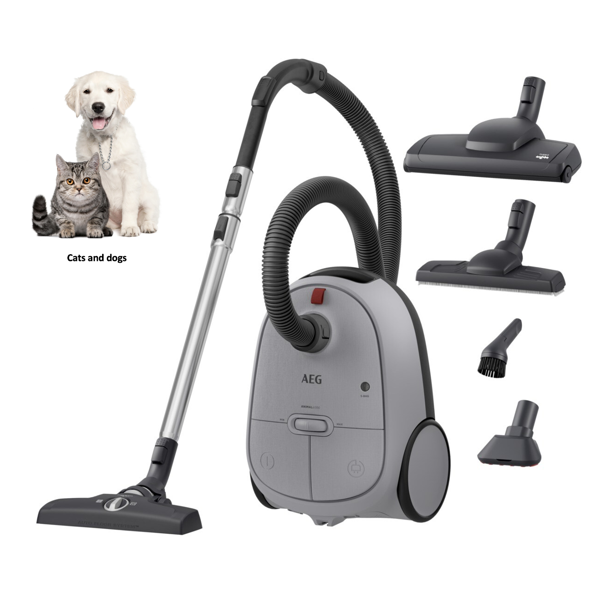 AEG AB61A5UGT ANIMAL 6000 stofzuiger met zak
