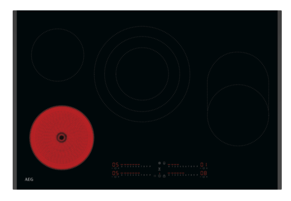 AEG NHI84A07FB vitrokeramische kookplaat - 80cm