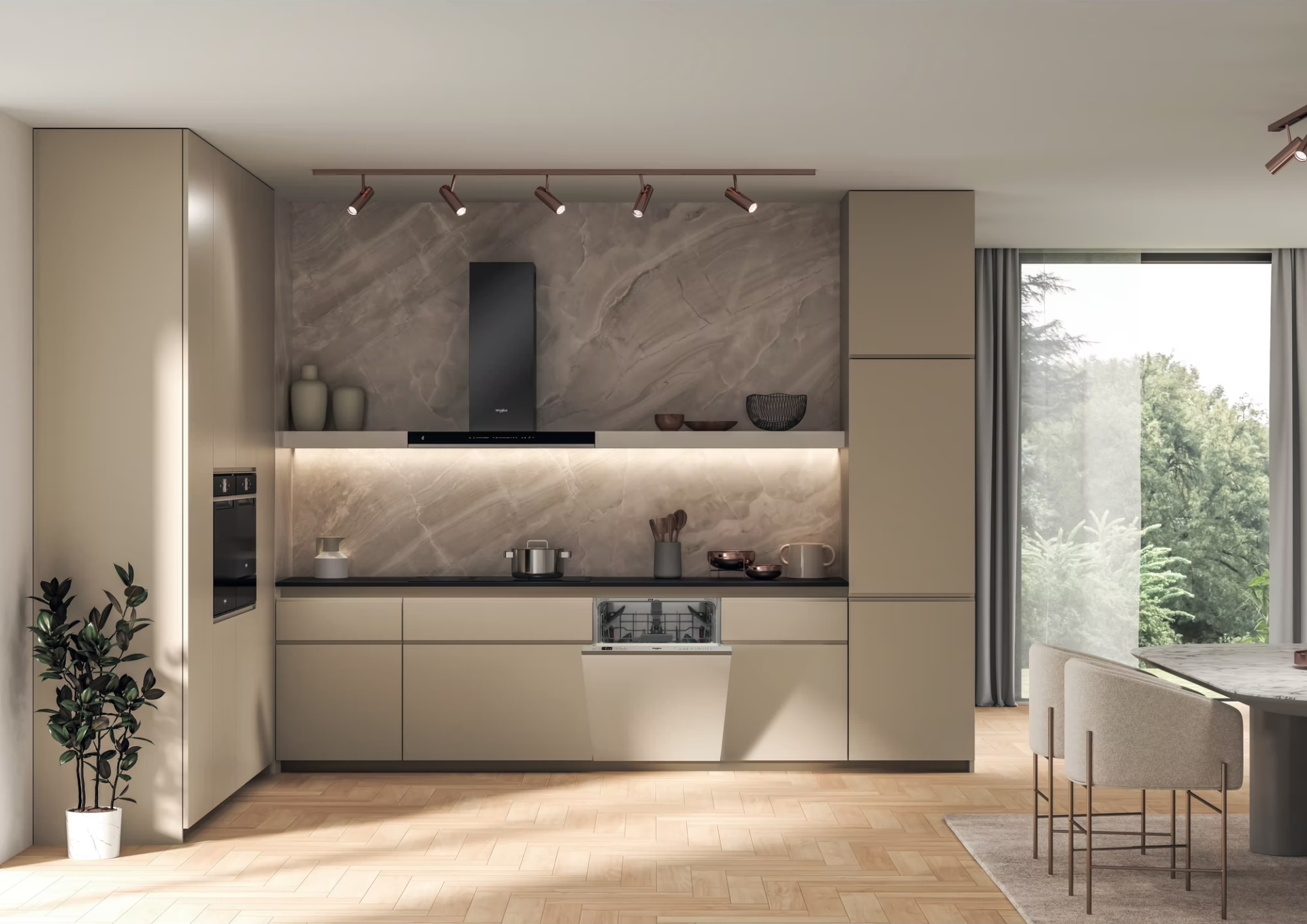 WHIRLPOOL vaatwasser volledig integreerbaar - W3ID534SS
