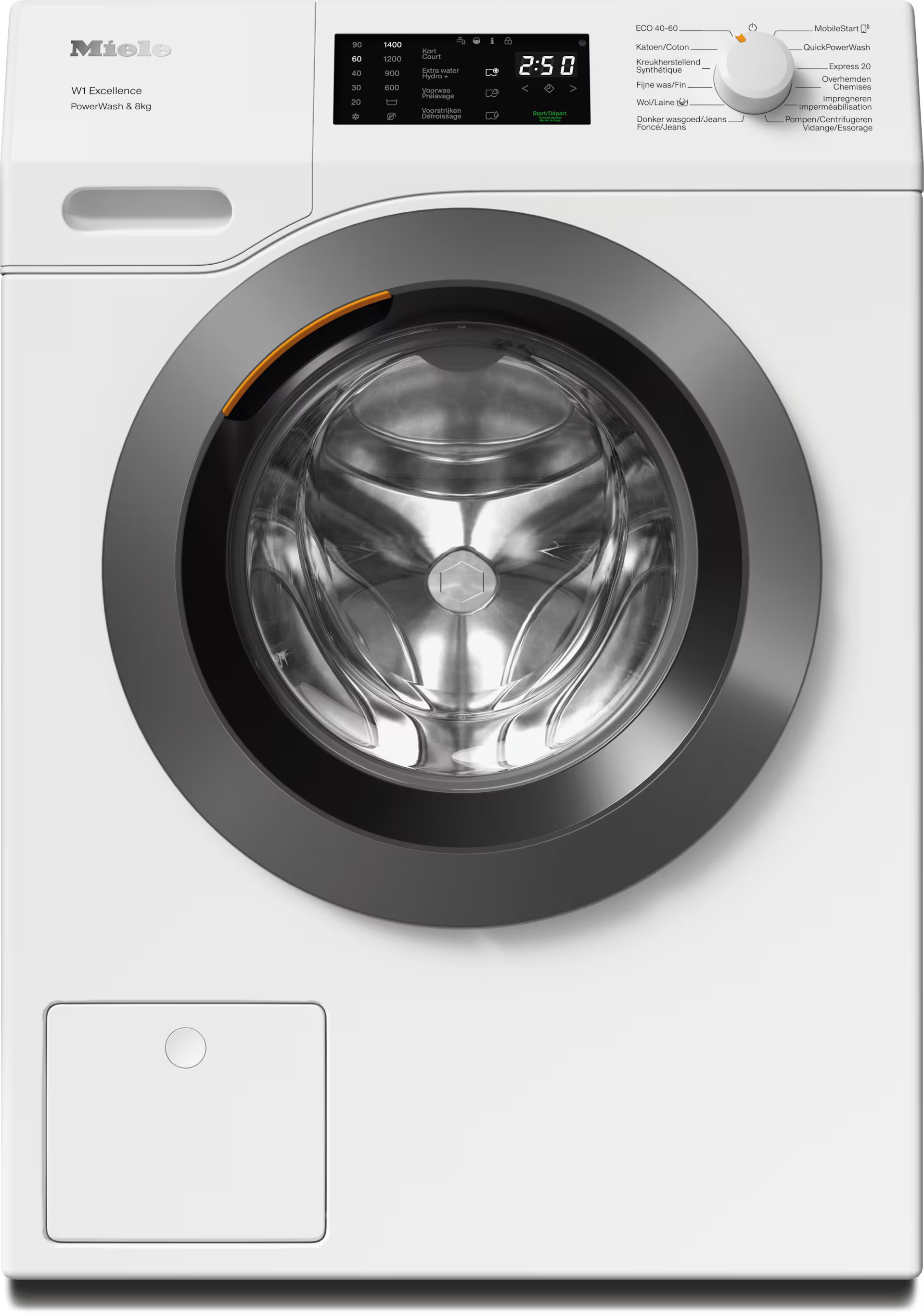 MIELE CHROME EDITION Wasmachine 8 kg - WEB375WPS