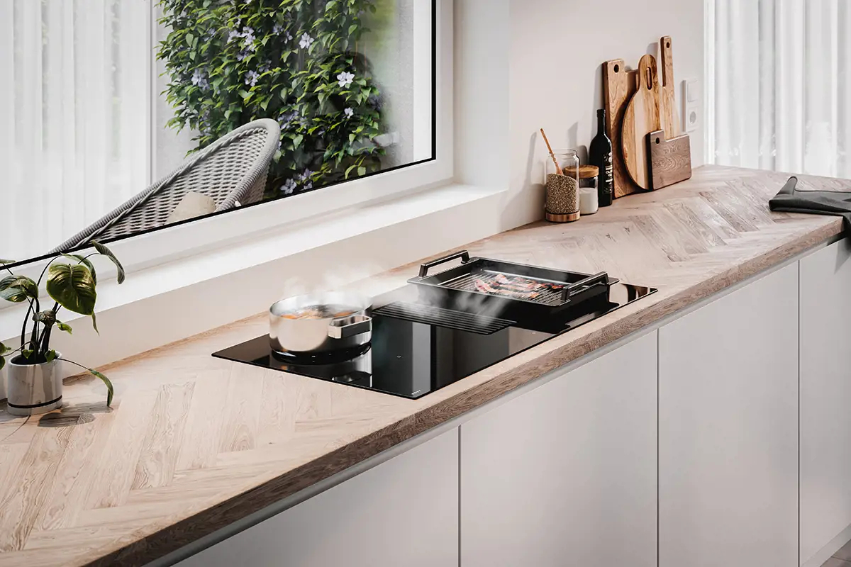 NOVY EASY kookplaat met afzuiging - 80cm - 1861