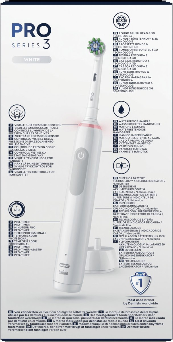 ORAL B elektrische tandenborstel - OBPRO3CAWH