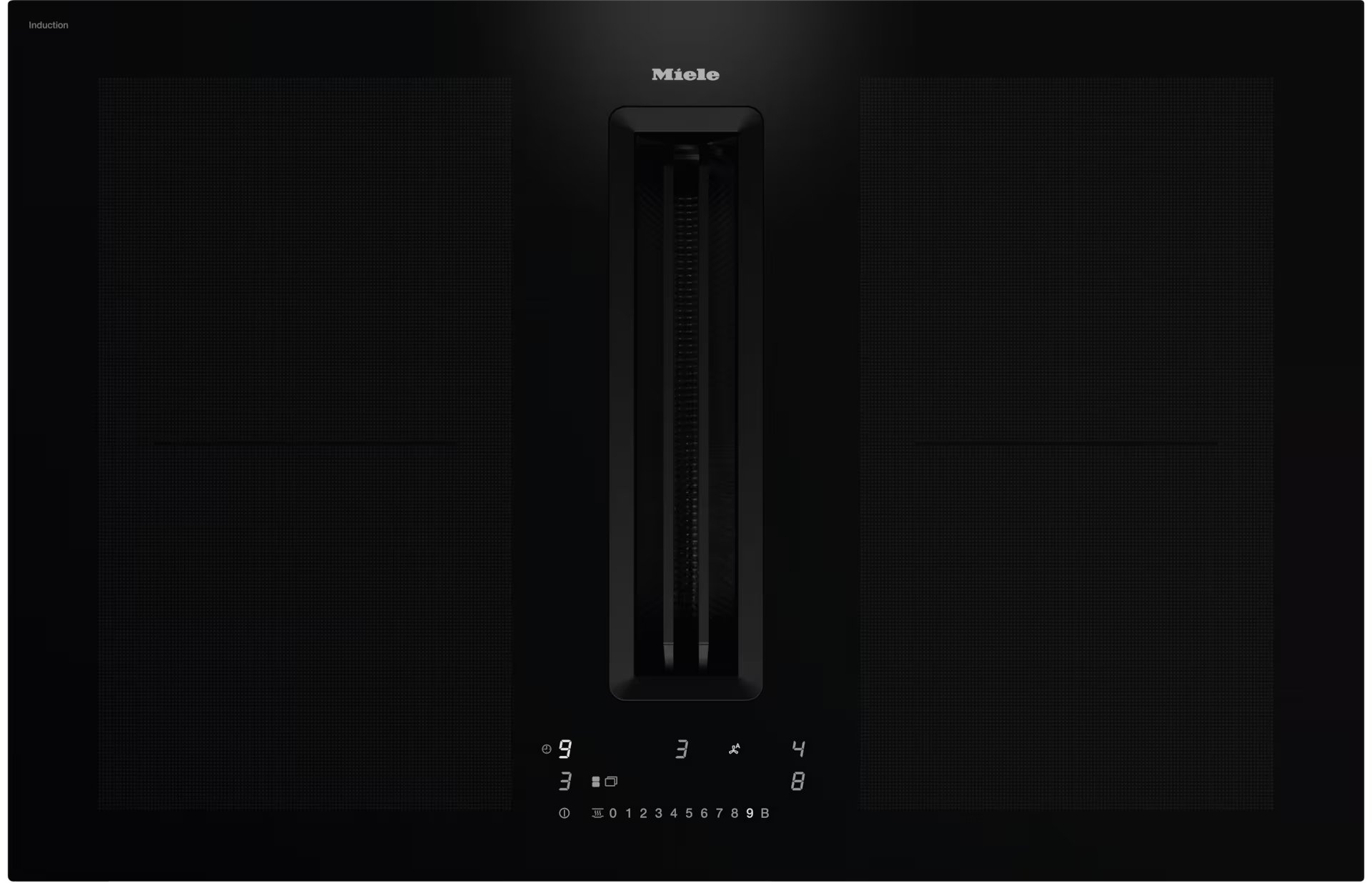 MIELE kookplaat met afzuiging - 80cm - KMDA7676-1FLBLACKPERFECTIONBLACK