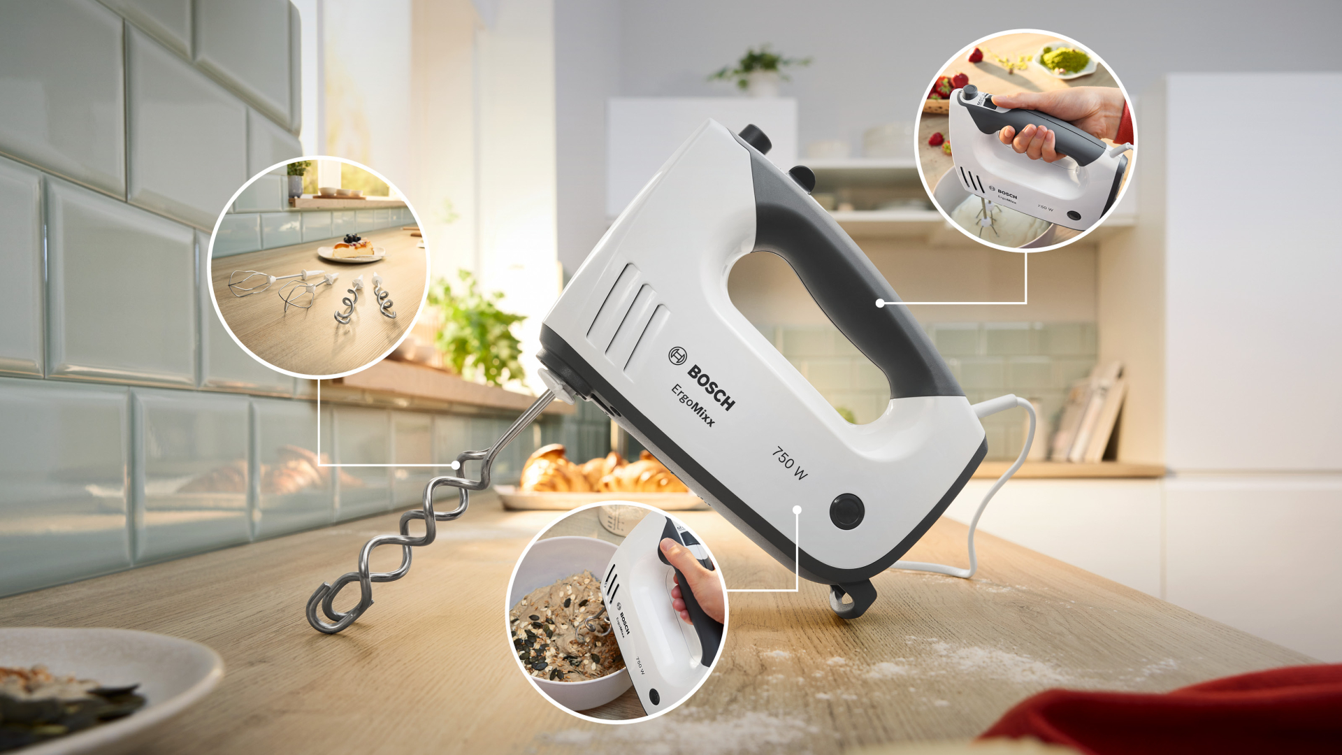 BOSCH  ERGOMIXX handmixer - MFQ37400