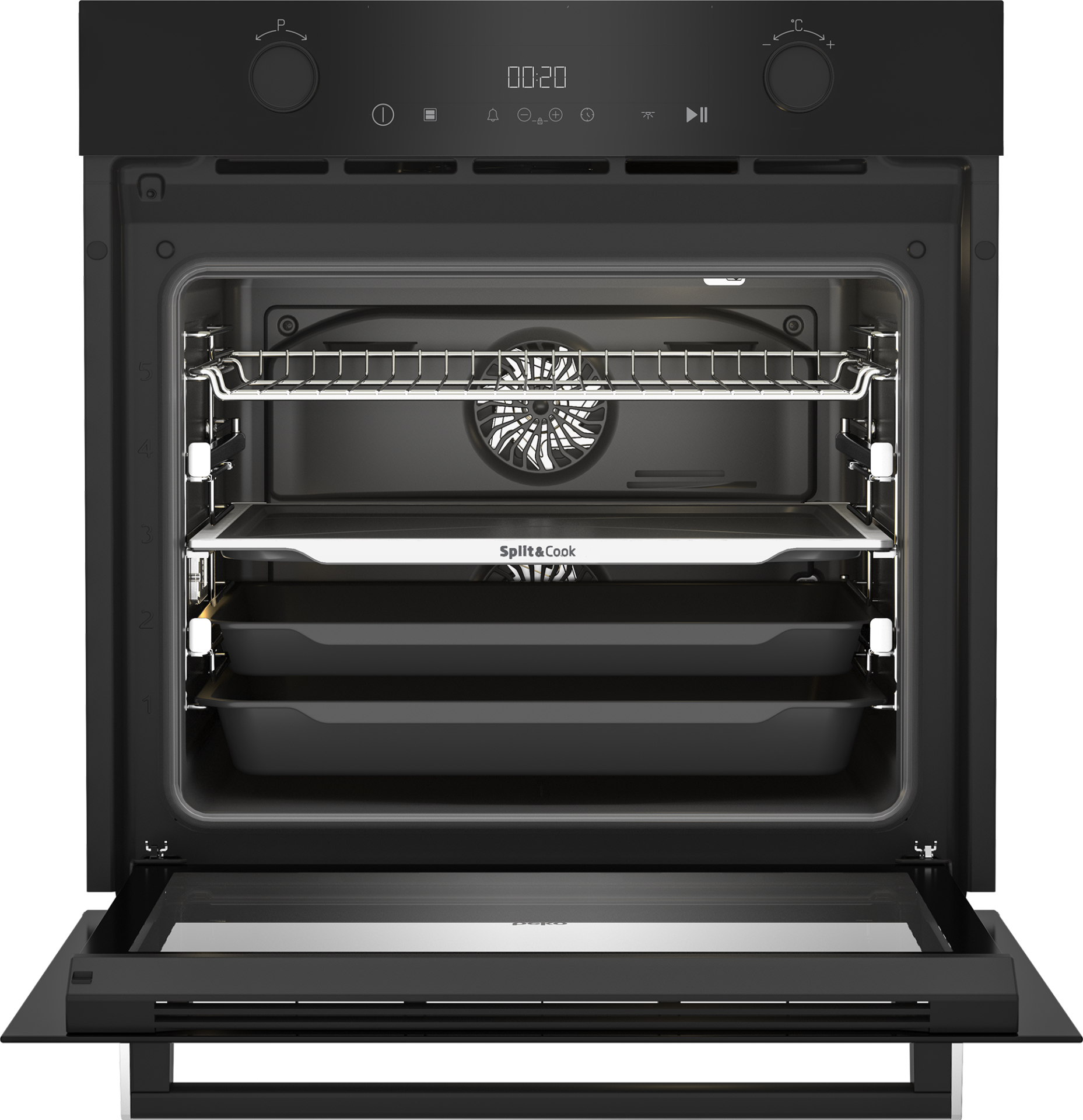 BEKO multifunctionele oven met stoomtoevoeging - 60cm  - BBVM17400BDS