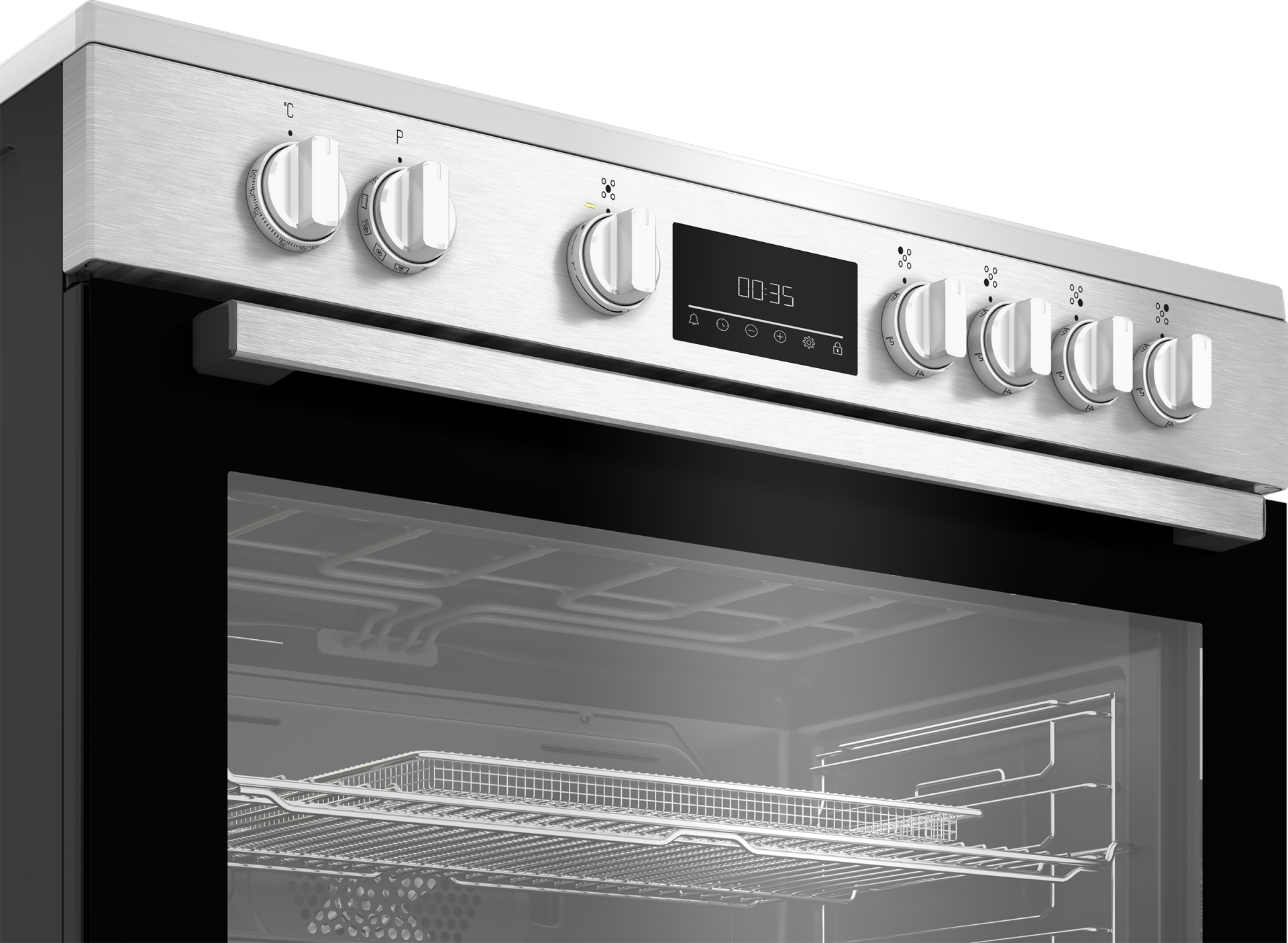 BEKO fornuis met keramische kookplaat - 90cm - BGM30203EX