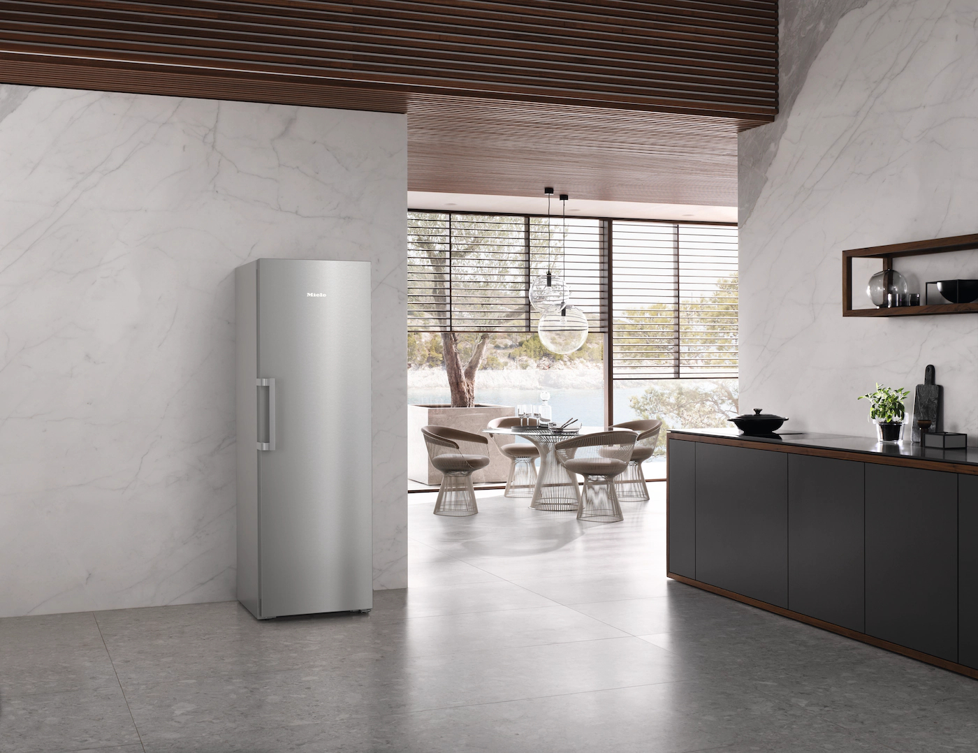 MIELE vrijstaande koelkast met vriesvak - 185cm - K4776DDEDT/CS