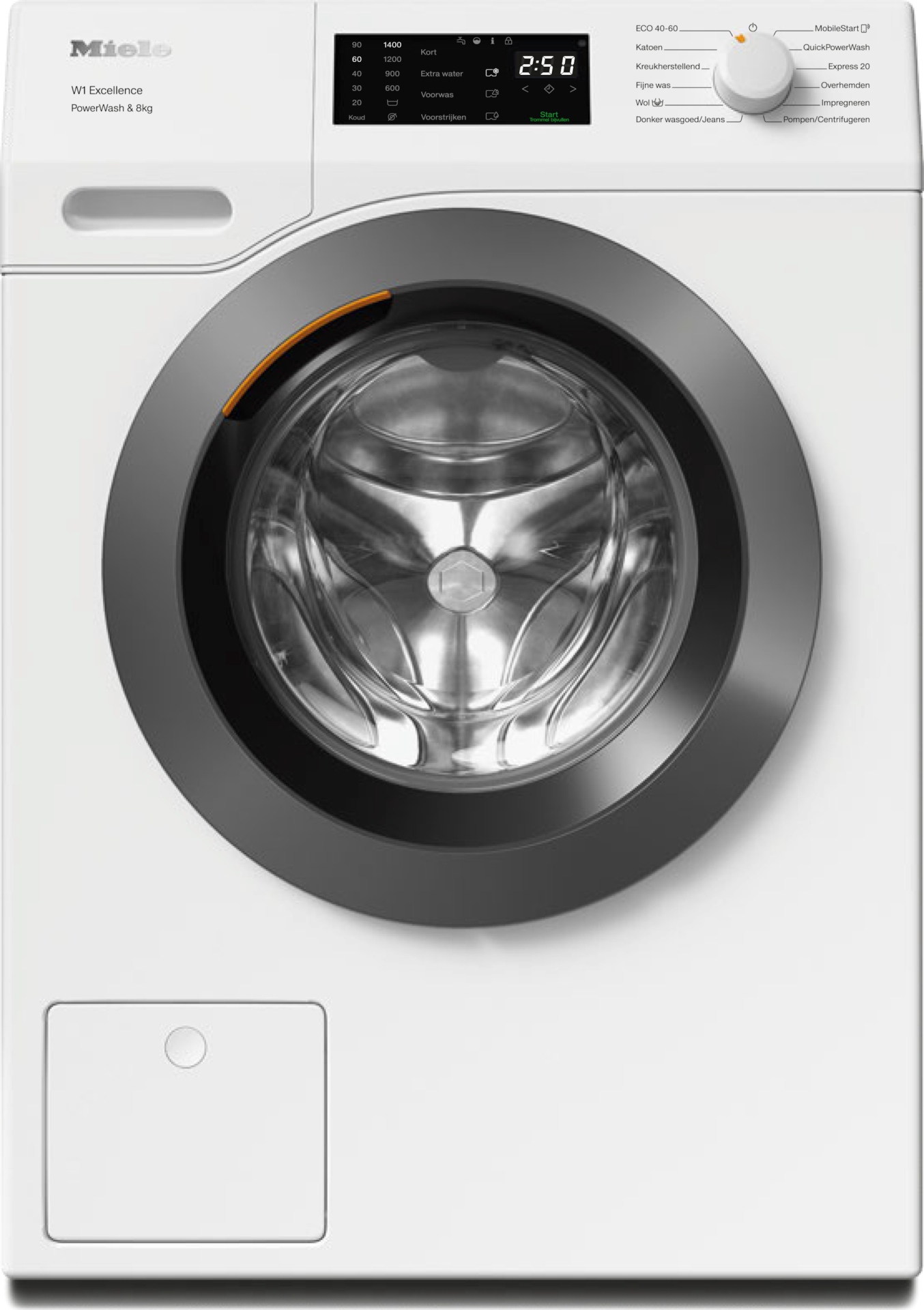 MIELE CHROME EDITION Wasmachine 8 kg - WEB375WPS