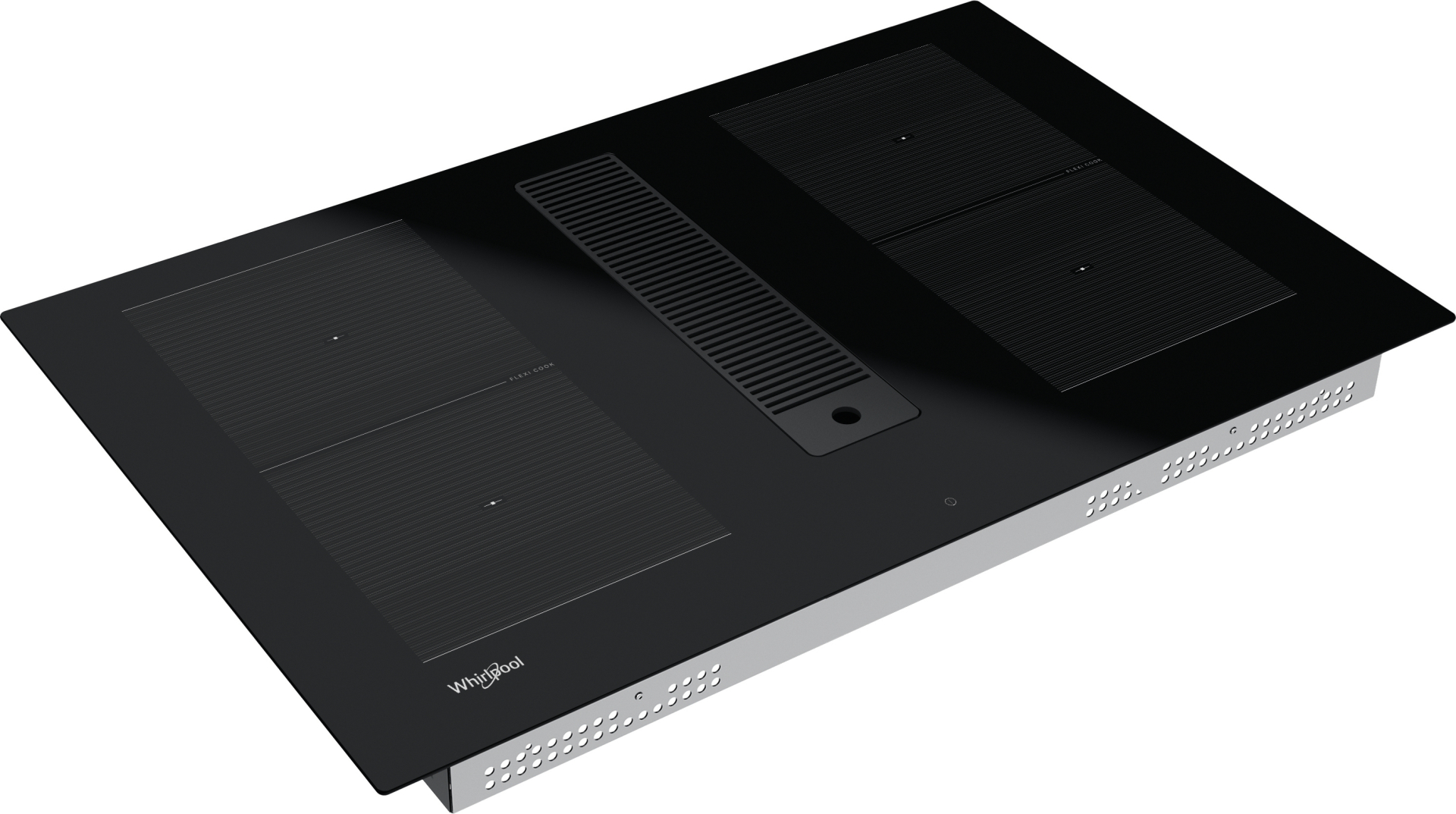 WHIRLPOOL kookplaat met afzuiging - 83cm - WVHF83BB