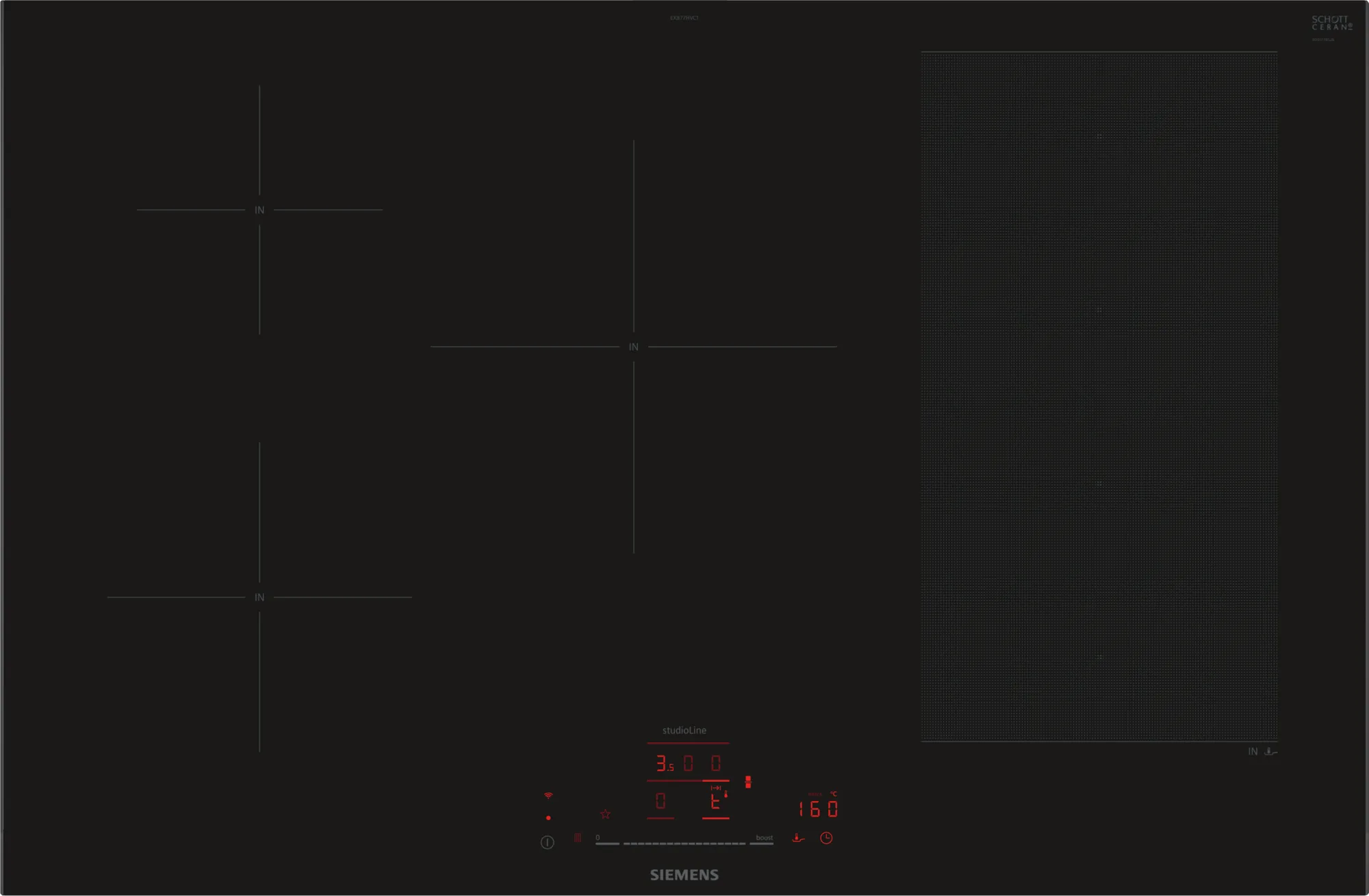 SIEMENS EX877HVC1E IQ700 inductiekookplaat - 80cm