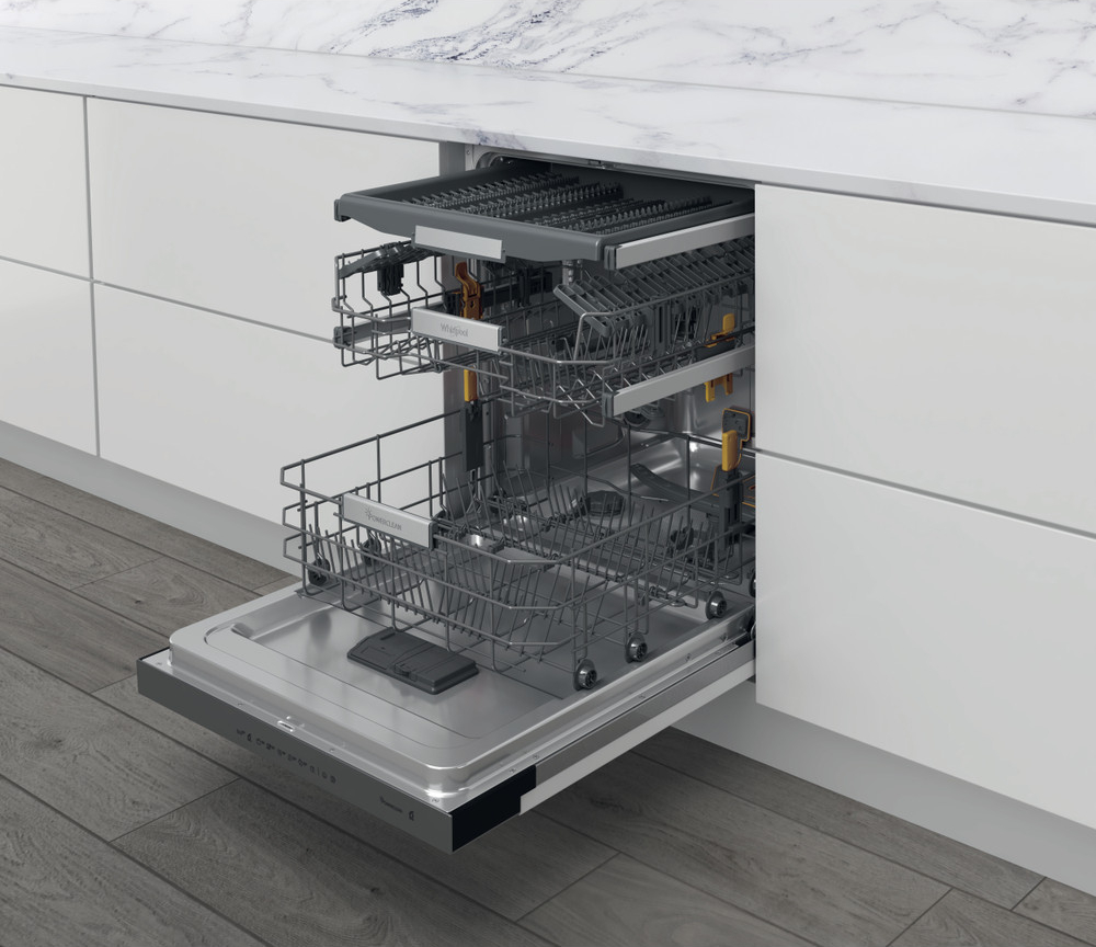 WHIRLPOOL vaatwasser met bedieningspaneel - WBO3T133PFX