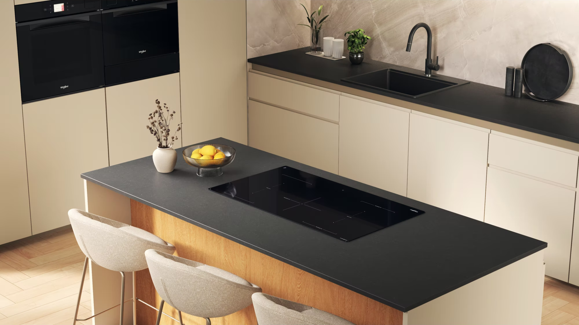 WHIRLPOOL inductiekookplaat - 90cm - WEX9024DCFF2