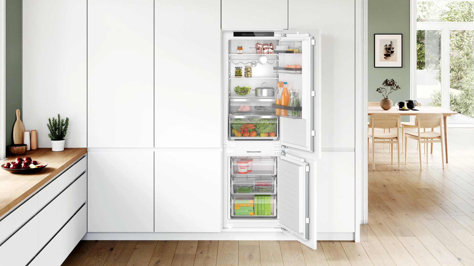 BOSCH SERIE 6 Inbouw koel-vriescombinatie - KIN86EDD0