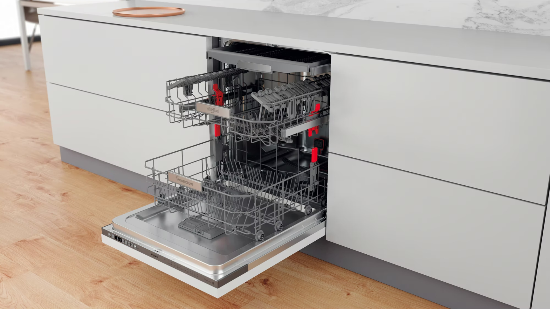 WHIRLPOOL vaatwasser volledig integreerbaar - W0ID751AX