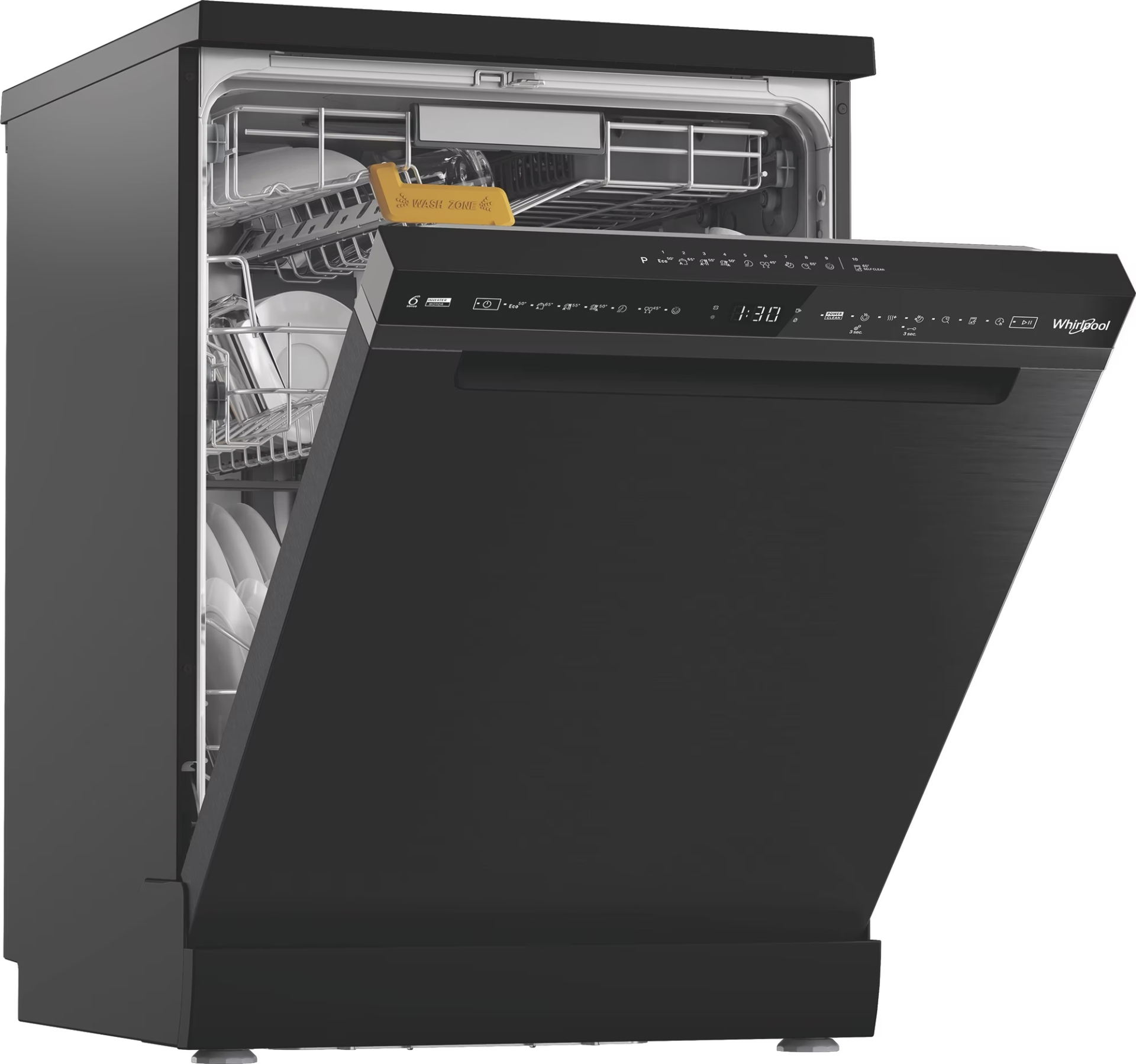 WHIRLPOOL vrijstaande vaatwasser - W8FHS61BS