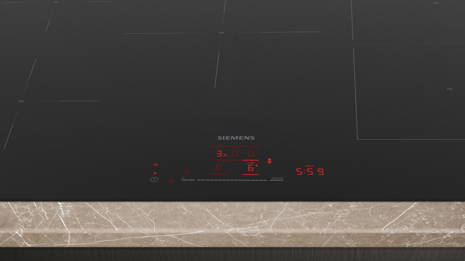 SIEMENS inductiekookplaat - 80cm - ED81AHWB1E