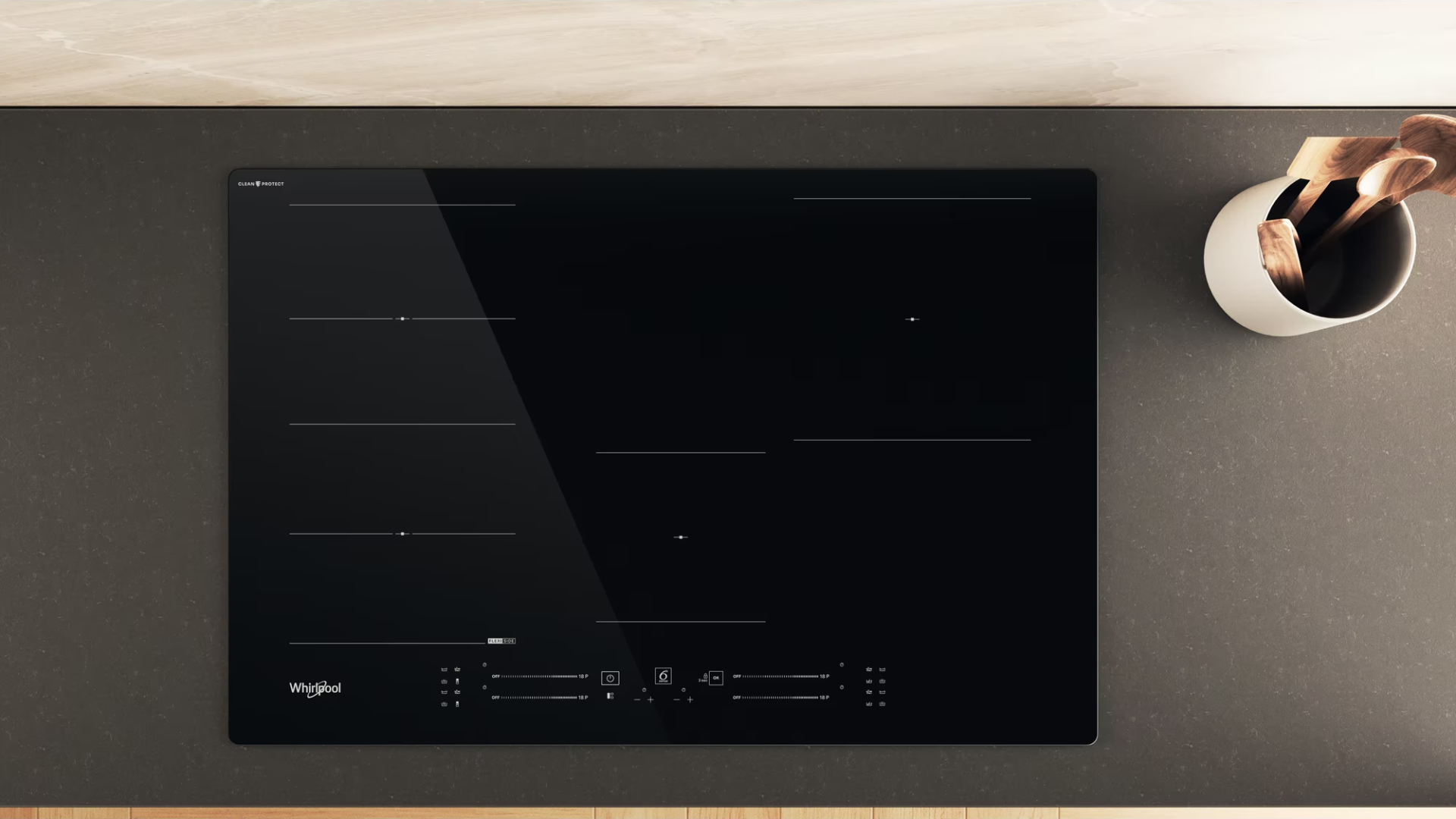 WHIRLPOOL inductiekookplaat - 77cm - WFS1577CPNE