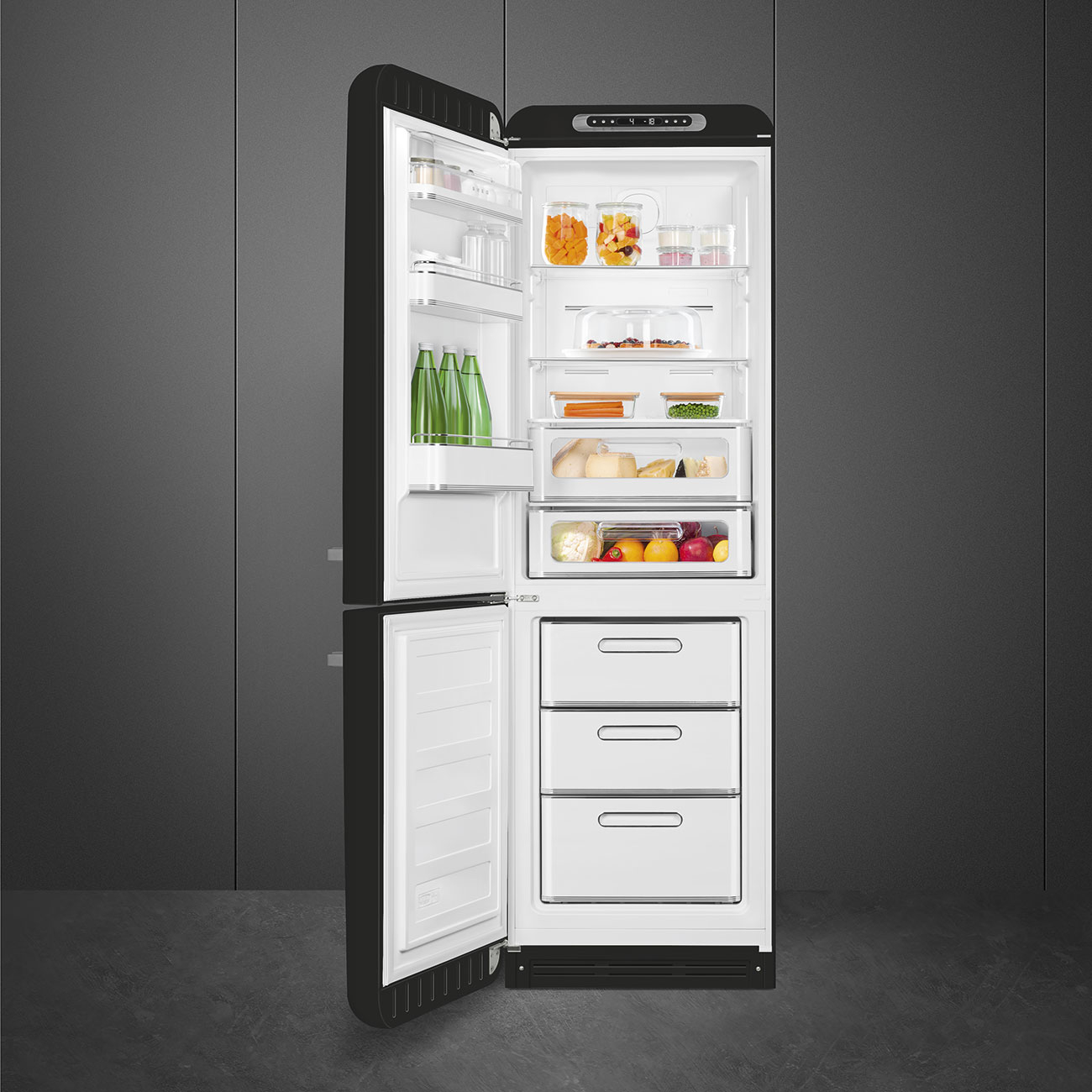 SMEG 50's Style Vrijstaande koel-vriescombinatie - FAB32LBL6