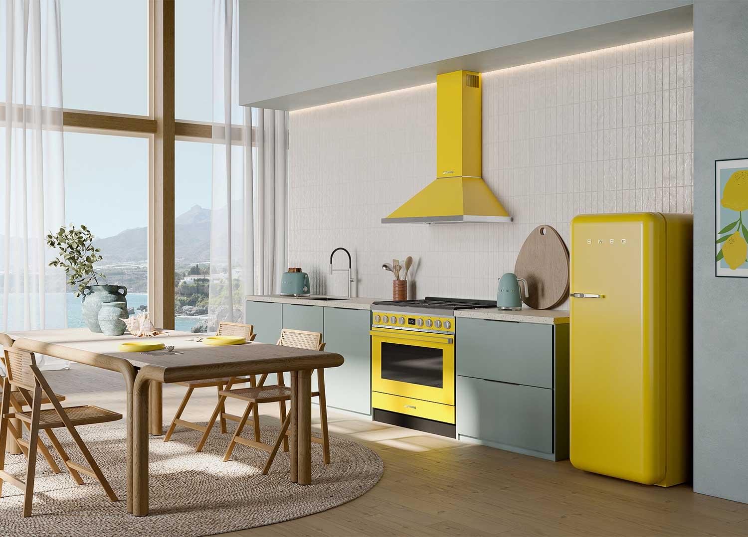 SMEG 50's Style Vrijstaande koelkast - FAB28RYW6