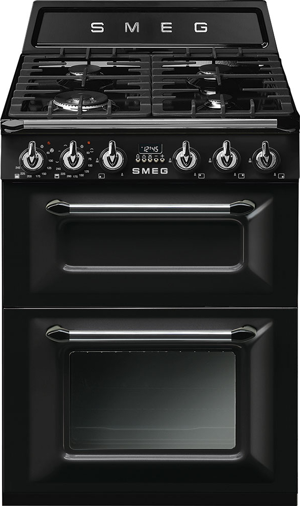 SMEG fornuis met gaskookplaat - 60cm - TR62BL