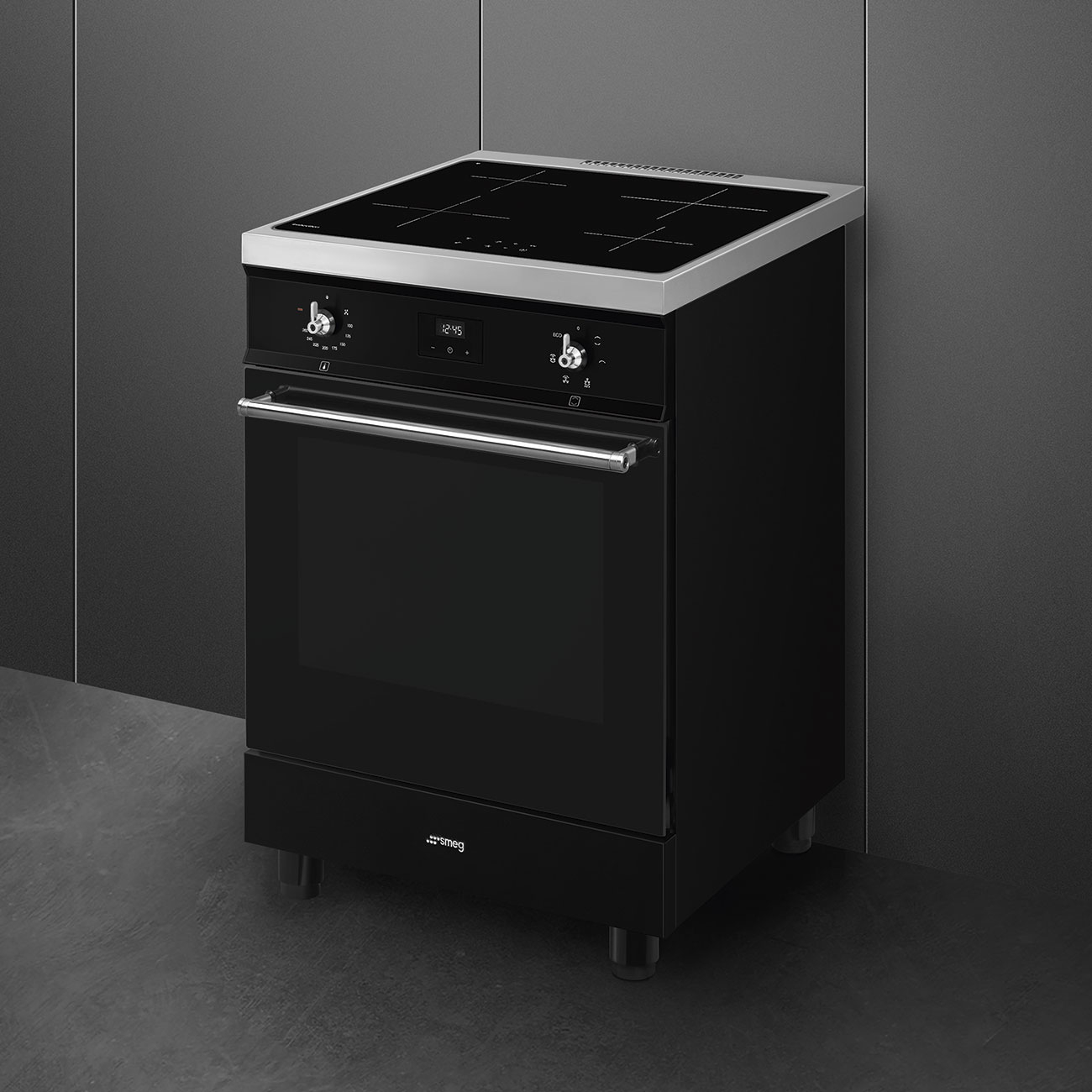 SMEG fornuis met inductie kookplaat - 60cm - C6IMBLT2