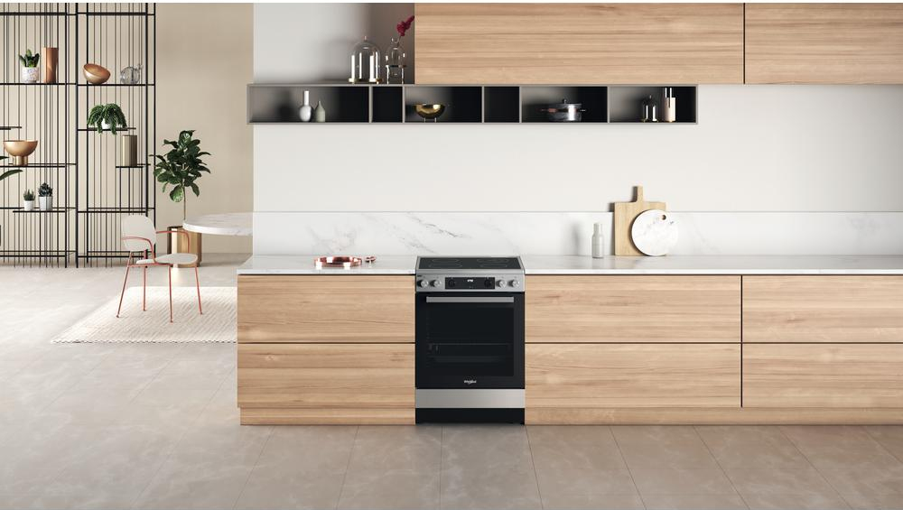 WHIRLPOOL fornuis met keramische kookplaat - 60cm - WS68V8CCXT