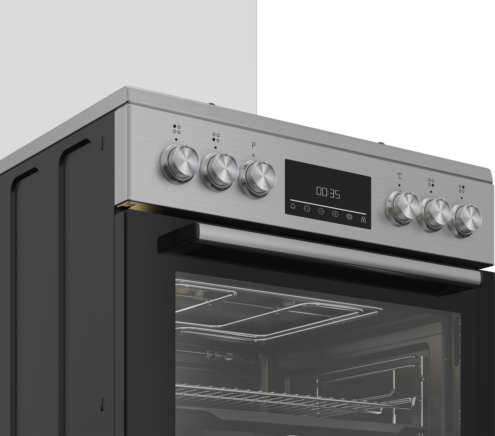BEKO fornuis met gaskookplaat - 60cm - FBM62330DXS