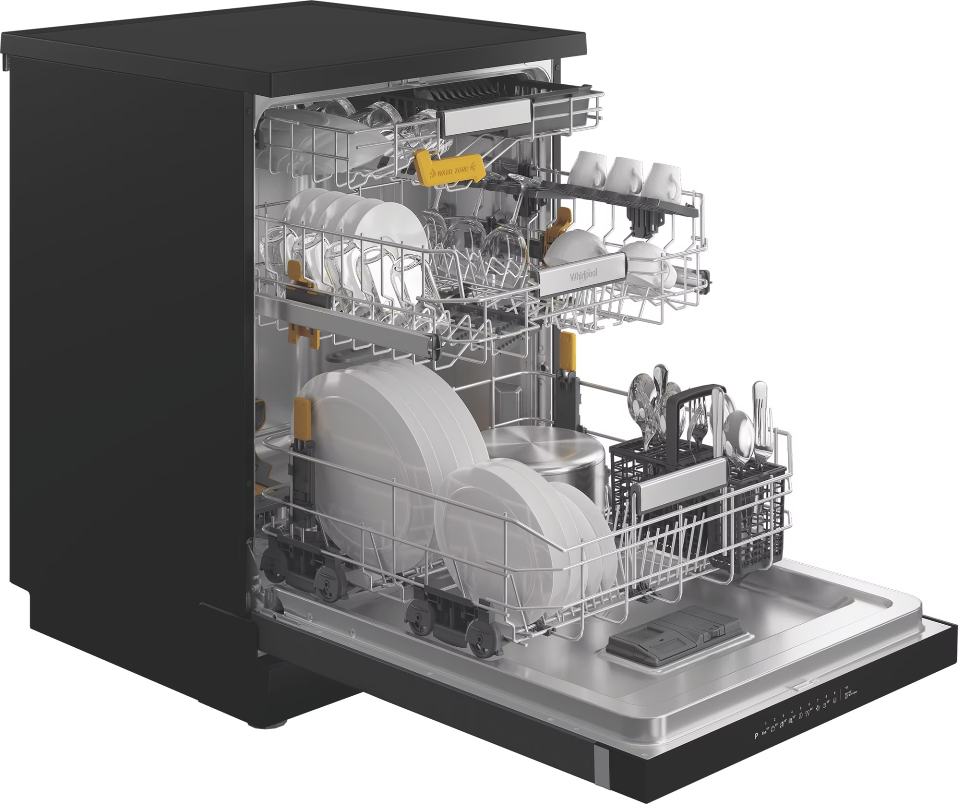 WHIRLPOOL vrijstaande vaatwasser - W8FHS61BS