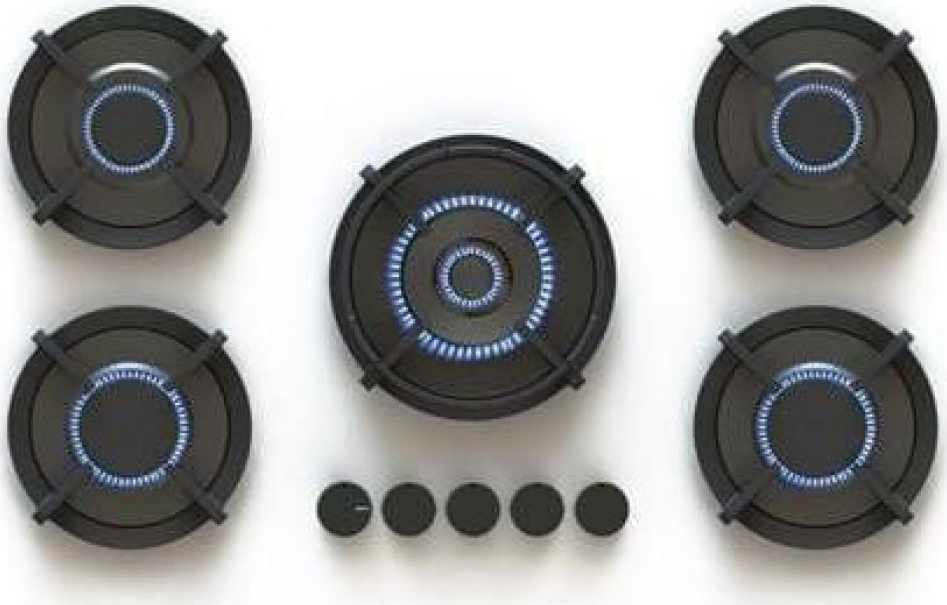 NOVY gaskookplaat - domino - 56046