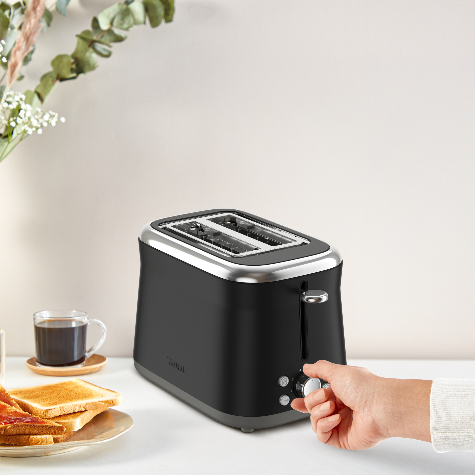 TEFAL Broodrooster zwart - TT7208E0