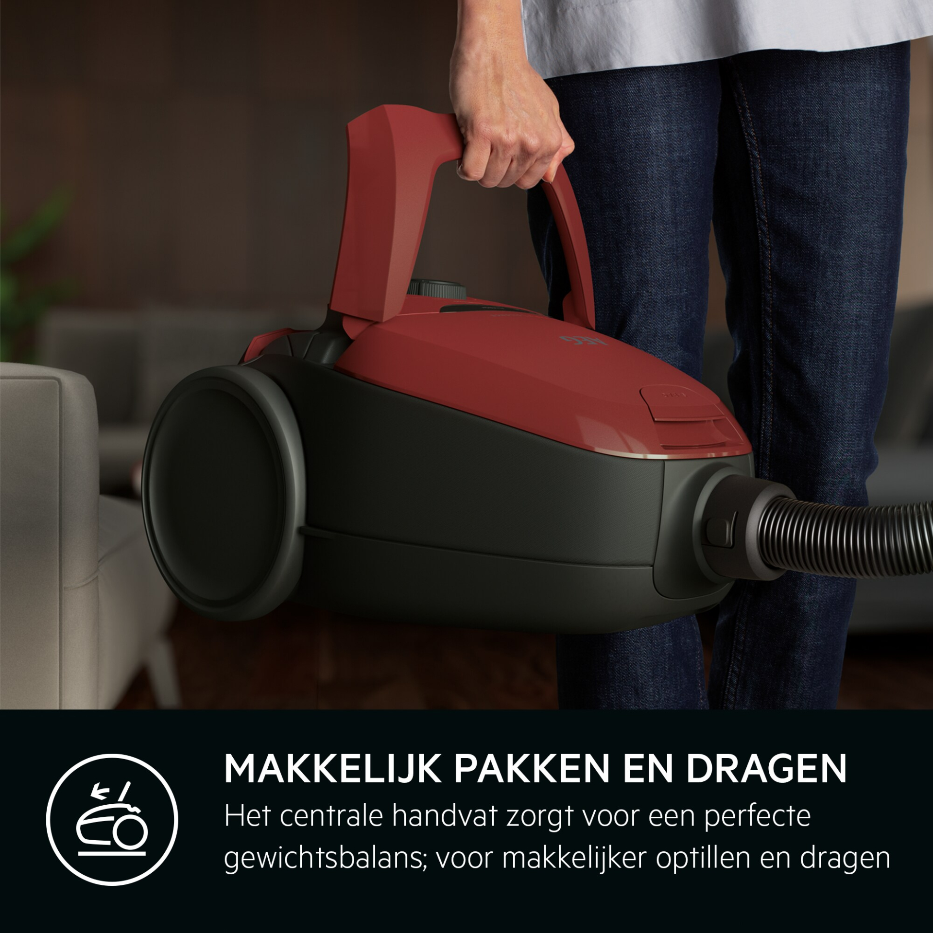 AEG SILENCE VX8.2 stofzuiger met zak - VX82-1-2CR