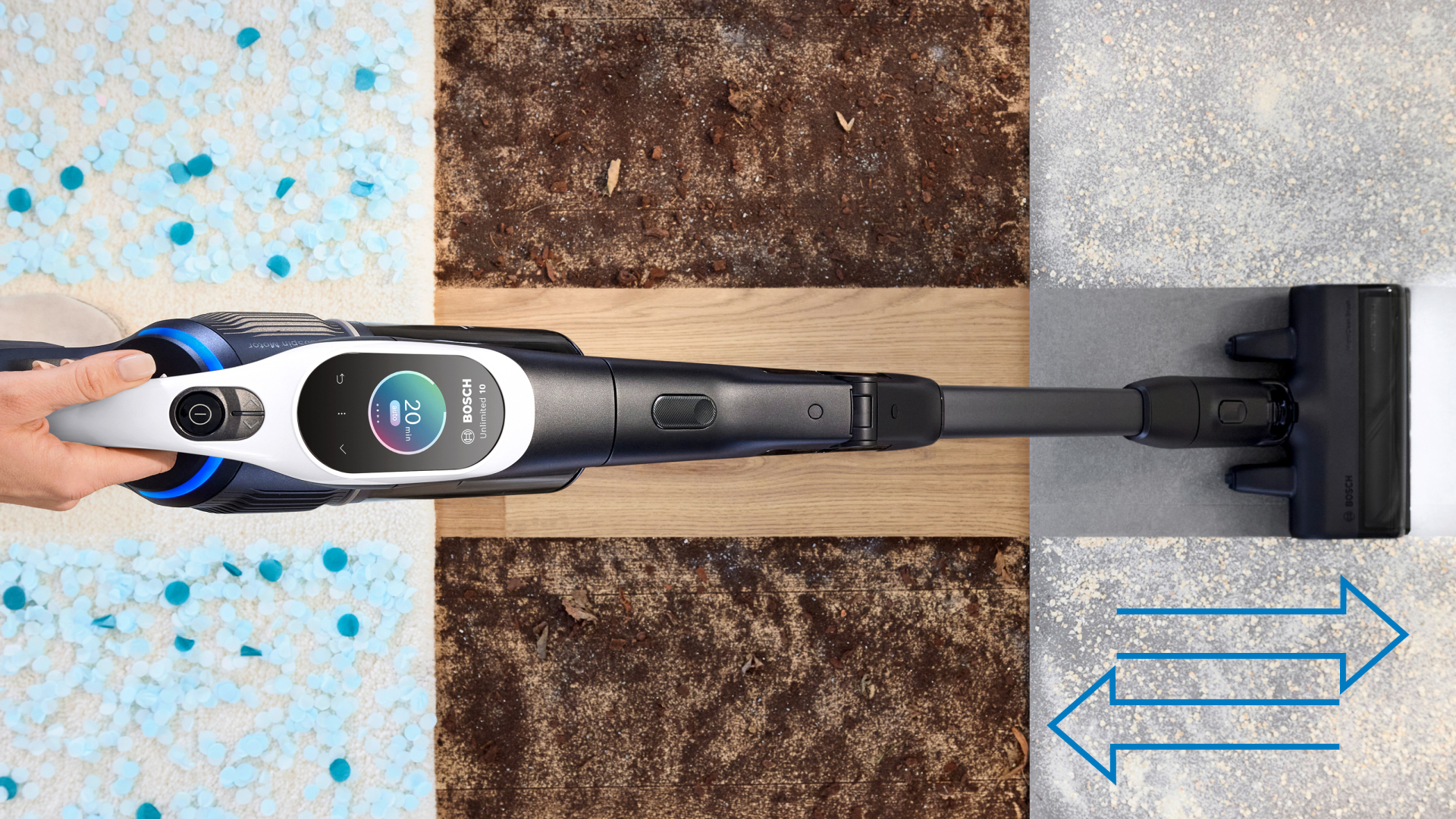 BOSCH  Unlimited 10 steelstofzuiger - BCS1041WAC