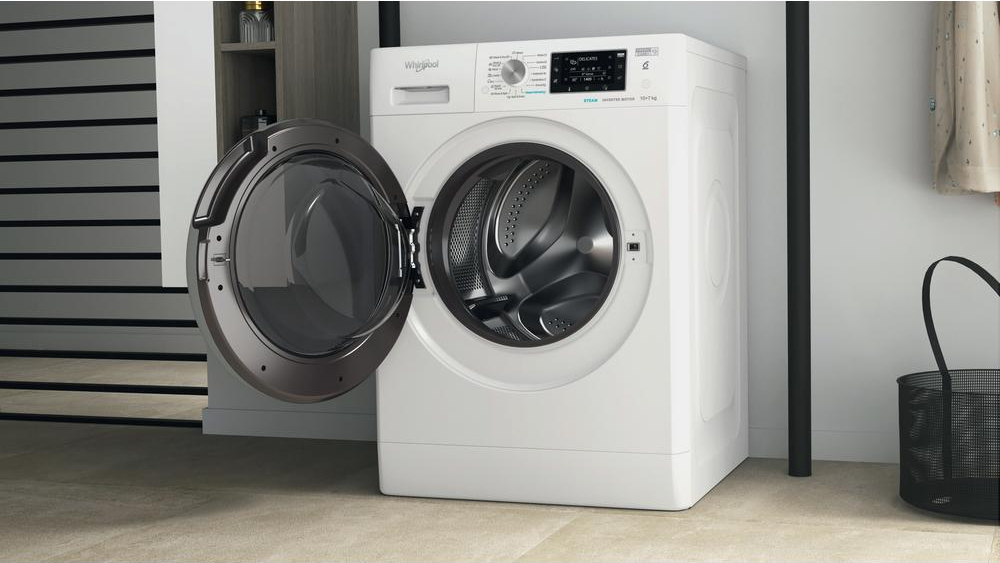 WHIRLPOOL Was-droogcombinatie 7 kg - FFWDD1076258SVEE