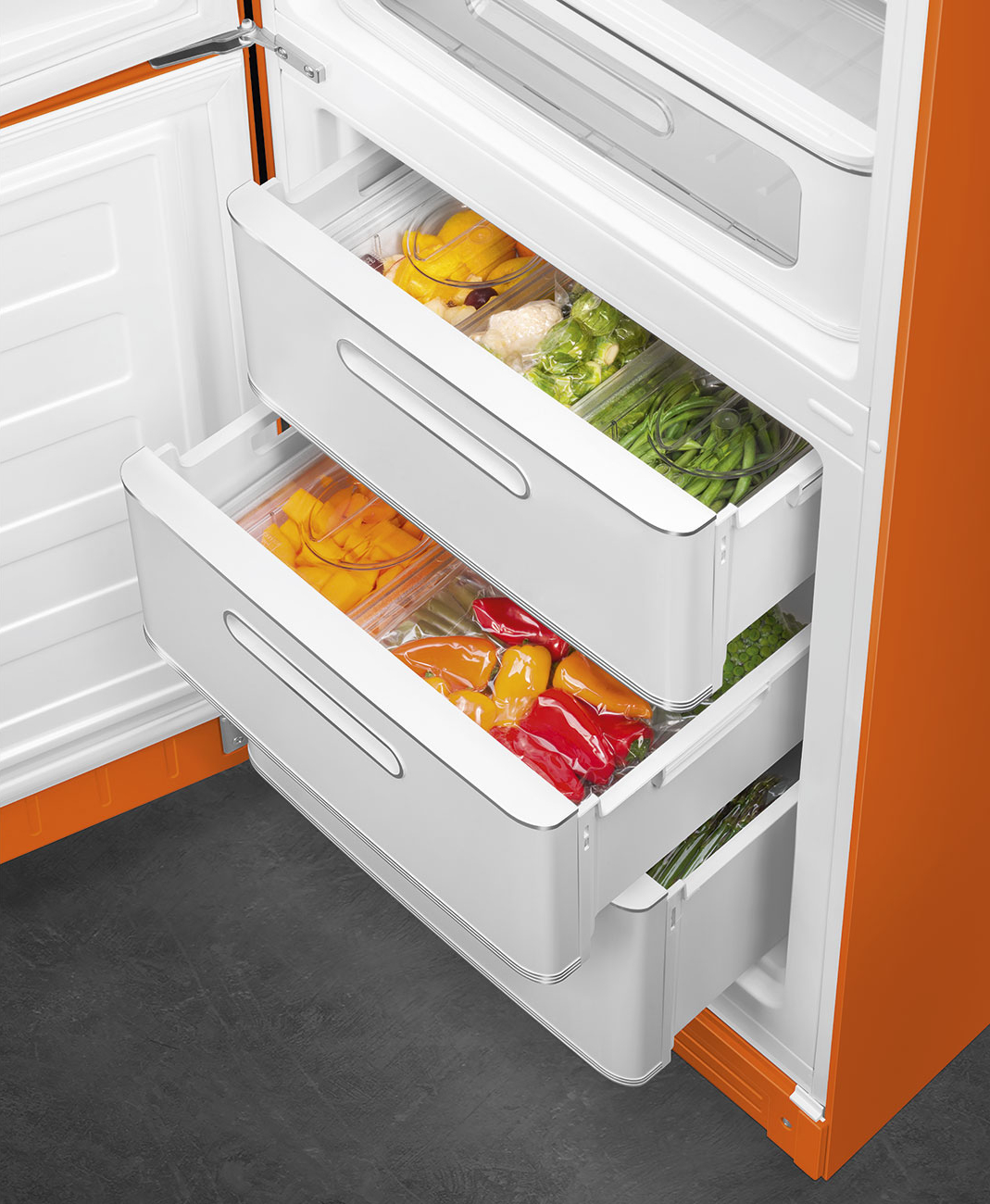 SMEG 50's Style Vrijstaande koel-vriescombinatie - FAB32LOR6