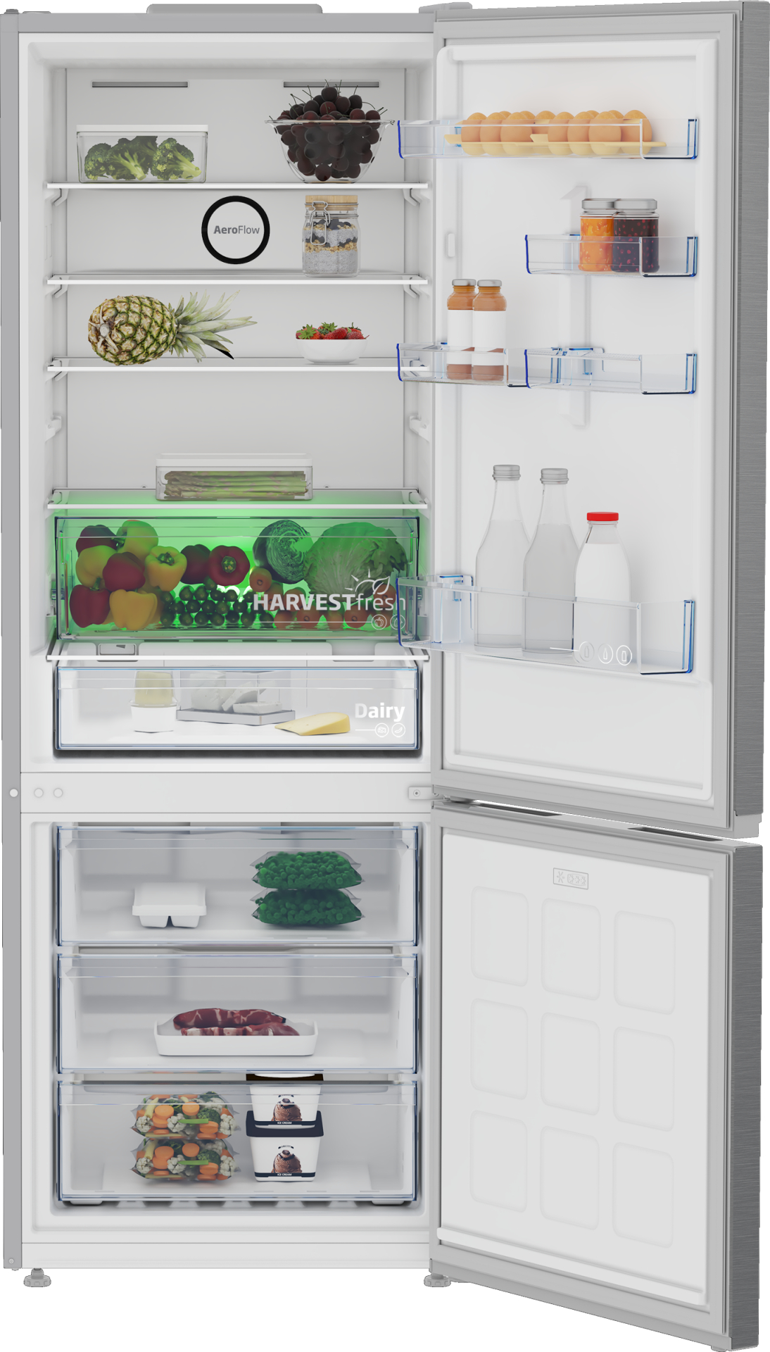 BEKO vrijstaande koel-/vriescombinatie - 192cm - B5RCNE565HXP