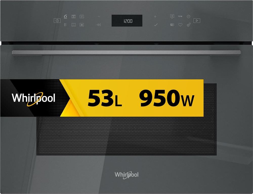 WHIRLPOOL multifunctionele oven - combi - 45cm - WCW7O7HTSSG