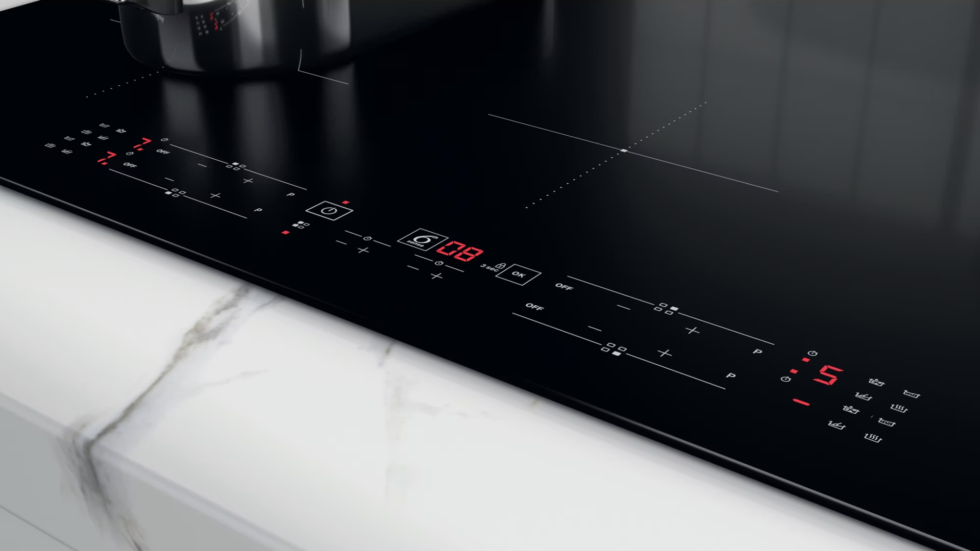 WHIRLPOOL inductiekookplaat - 77cm - WBB4877NE