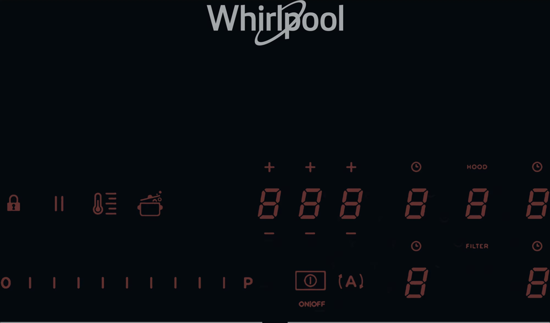 WHIRLPOOL kookplaat met afzuiging - 83cm - WVH92K1