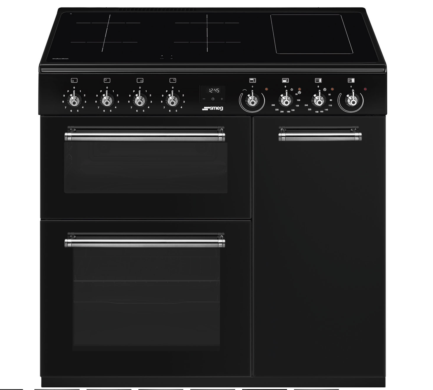 SMEG CX93IMBL fornuis met inductie kookplaat - 90cm